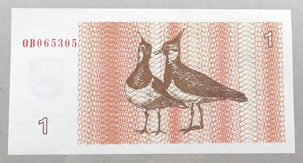 LITHUANIA 1 Talonas 1992 UNC Birds