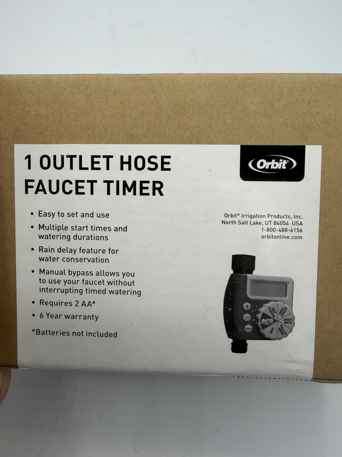 Orbit 62061Z Single-Outlet Hose Watering Timer Brand New