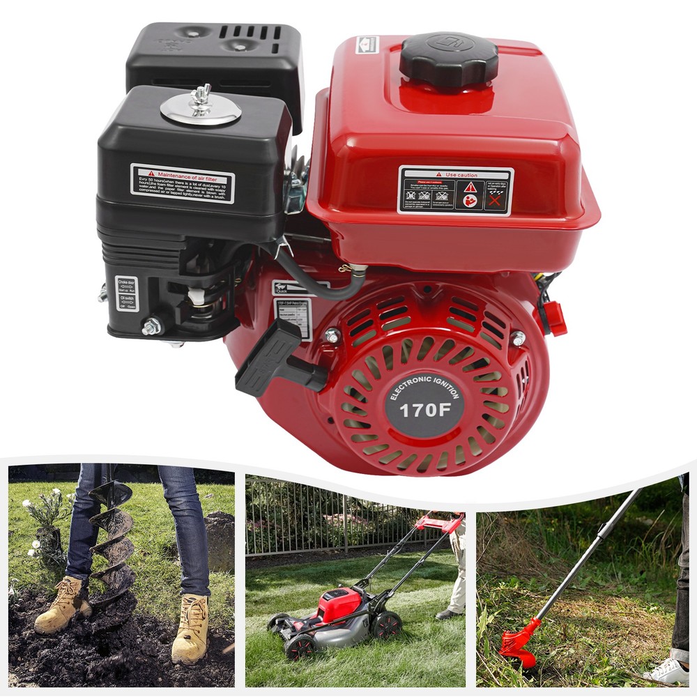 4-Stroke 7.5HP Gasoline Engine Pull Start Multi-Purpose Engines Single Cylinder