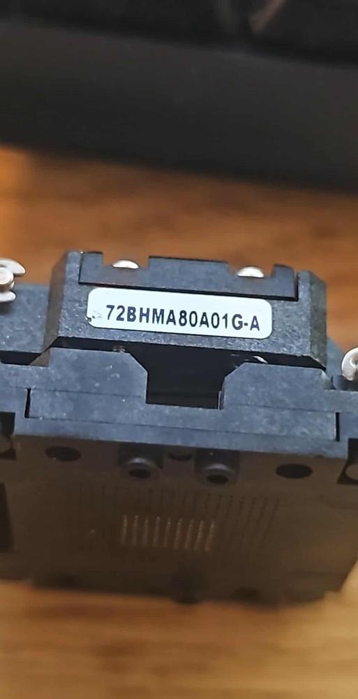 4 PLASTRONICS BGA IC Test Socket QFP CPU Burn-In Adapter Programmer 72BHMA80A01G