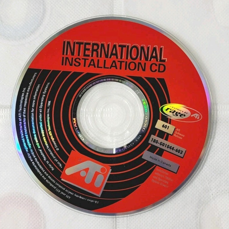 ATI Software International Installation Software Utilities CD 601 Release