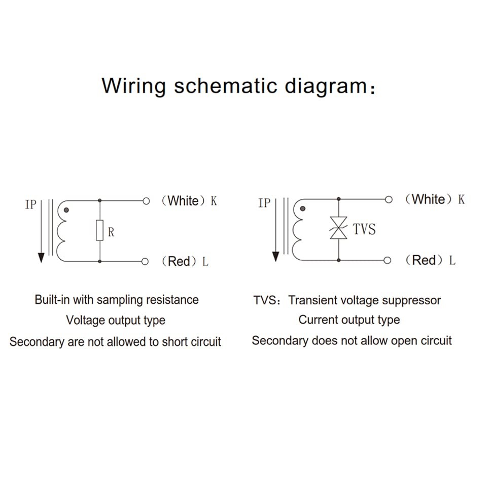 4PCS SCT-013-000 100A Non-invasive Split Core Current Transformer Sensor SCT0...