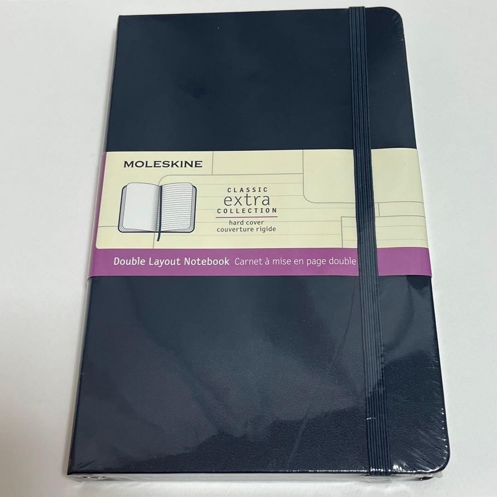 Moleskine double layout notebook hardcover
