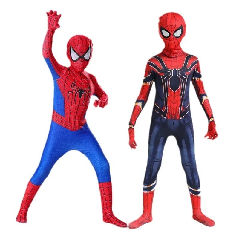 Spiderman Costume Cosplay Jumpsuit Kids Boys Suit Tobey Fancy Outfit
