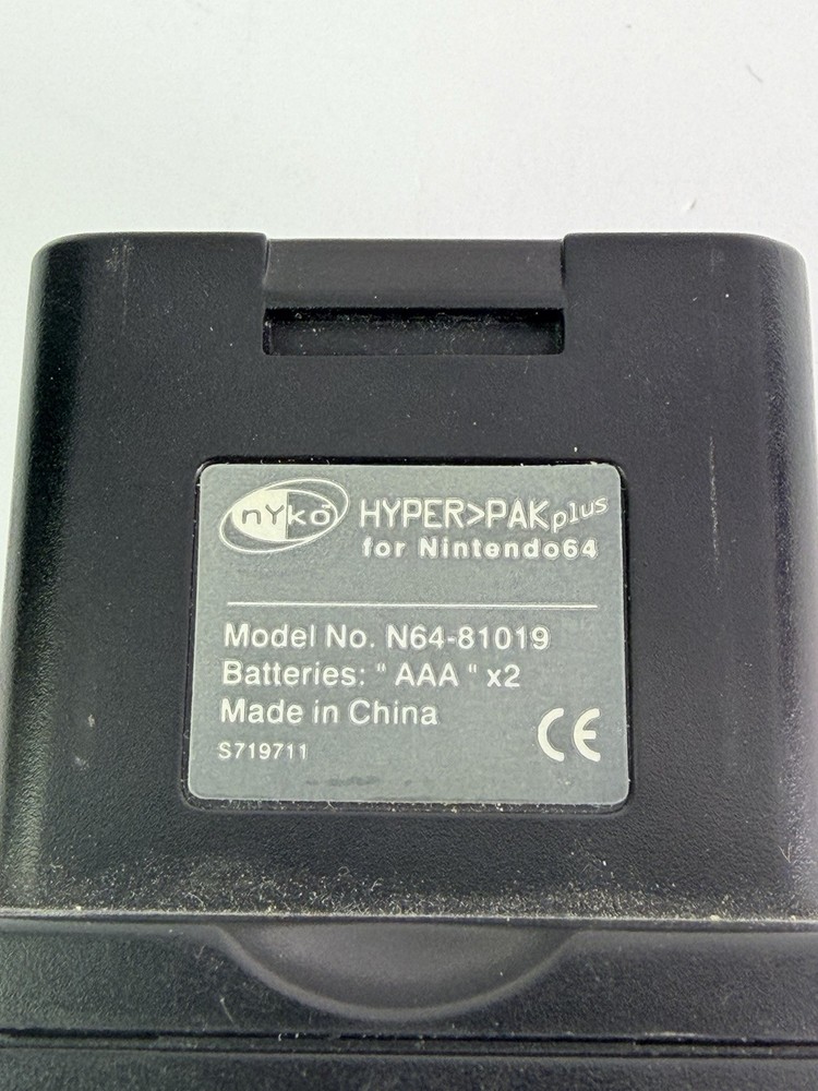 Nyko HyperPak Plus N64 Rumble Pack Hyper Pak Black