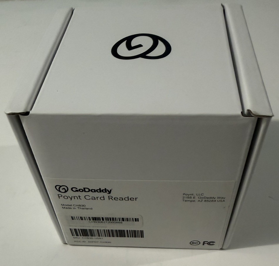 GoDaddy Poynt Card Reader Model CHB30