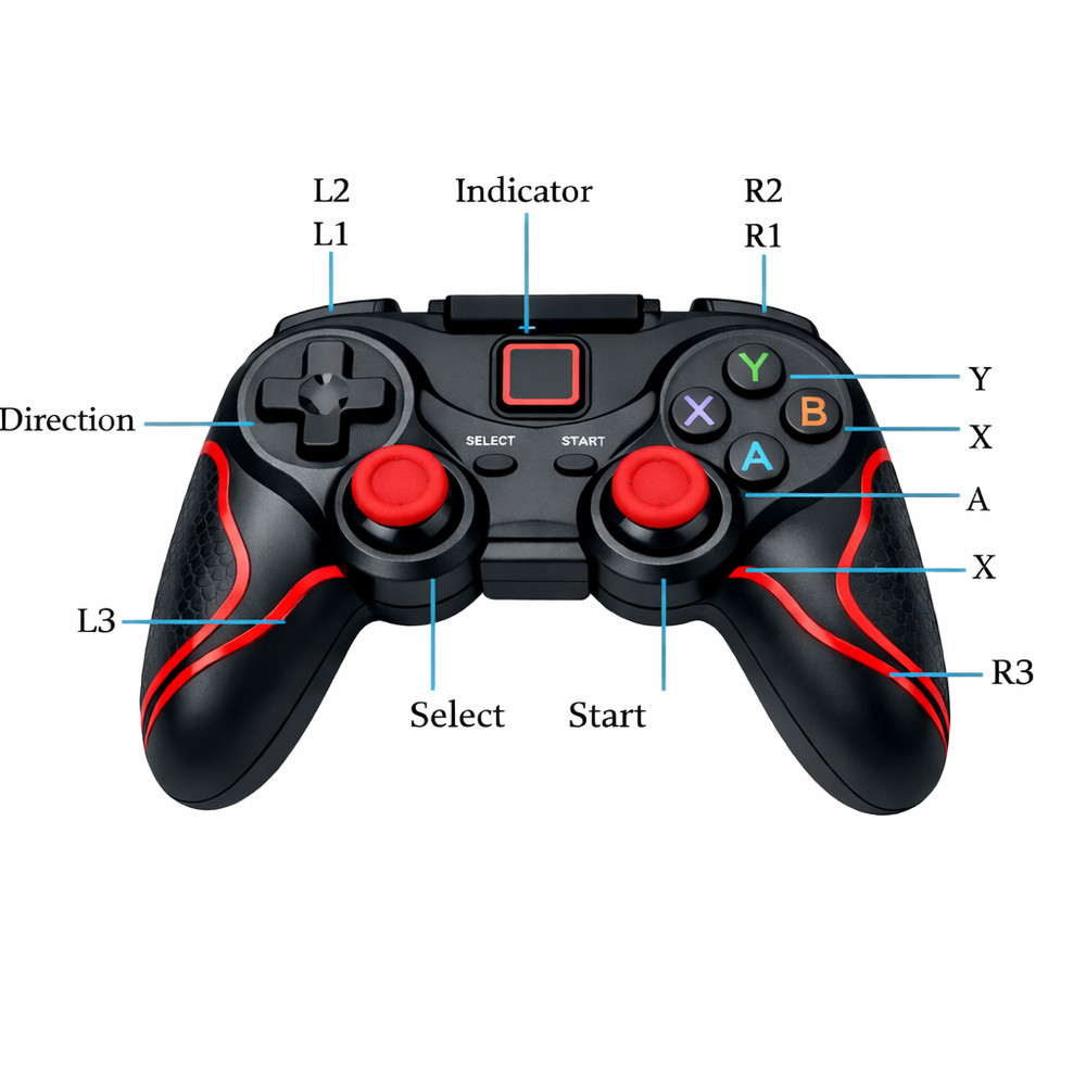 Wireless Bluetooth Game Controller Gamepad For Android iPhone Tablet PC Phone