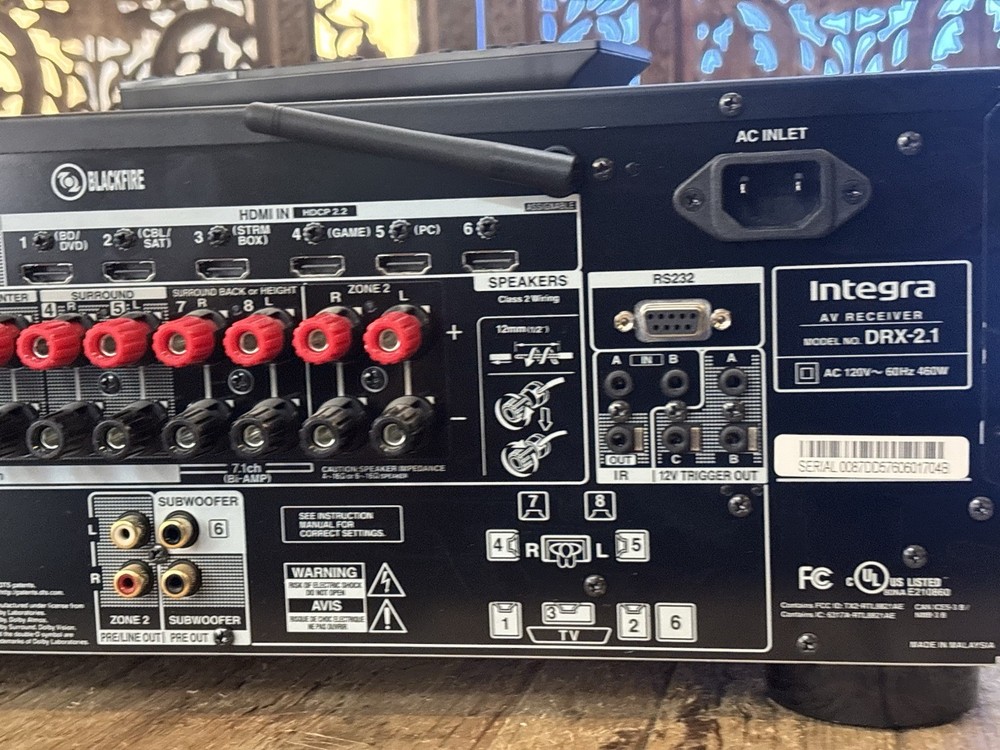 Integra DRX-2.1 Black Network 7.2Ch Receiver with Bluetooth