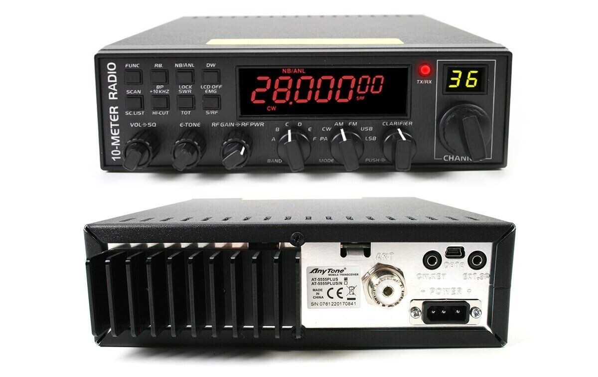 Brand New Anytone AT-5555 Plus All Mode 10 meter mobile Radio