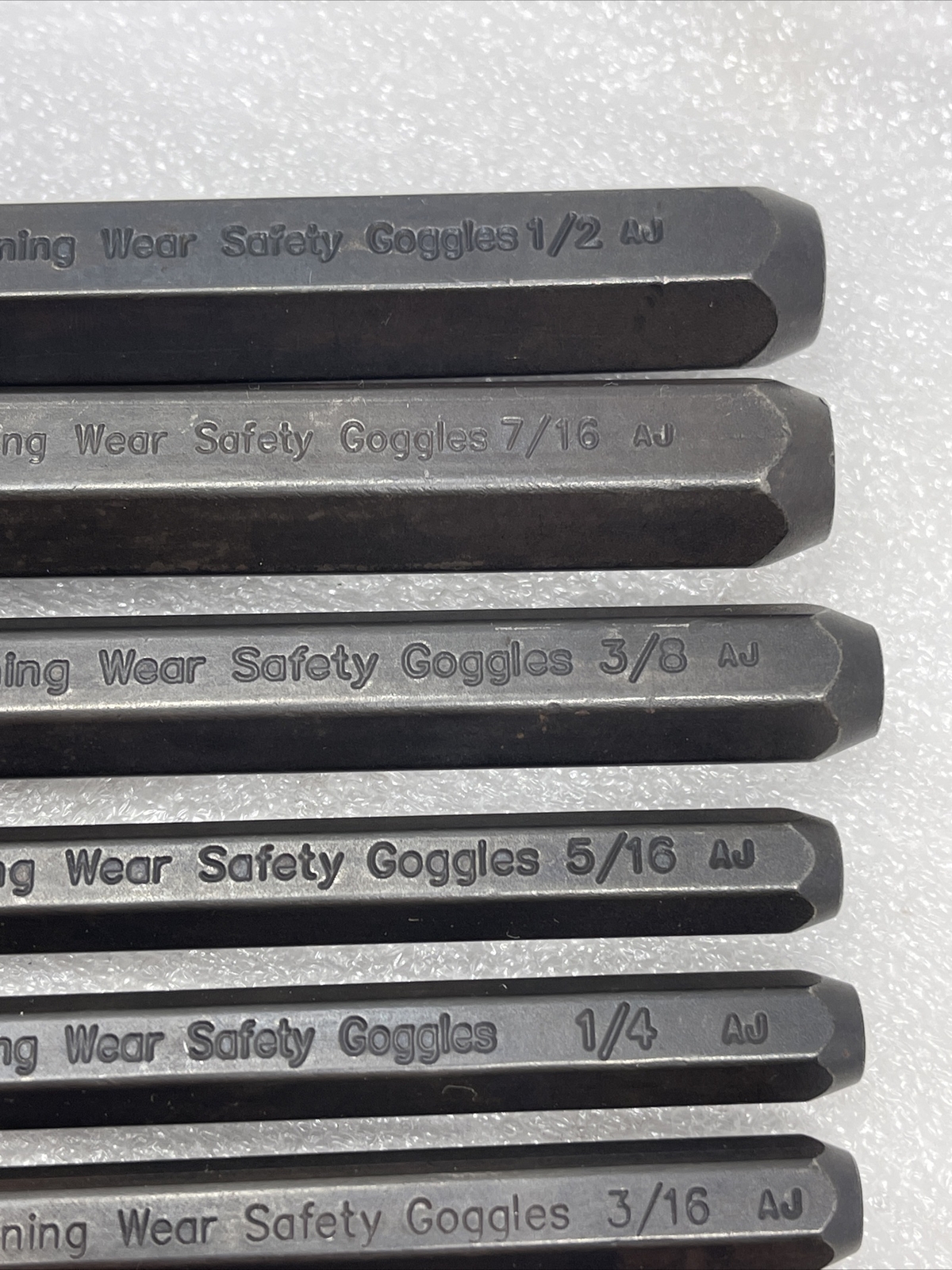 SK Hand Tools 9 Piece Roll Pin Punch Set, 1/16” - 1/2”, USA Made, New