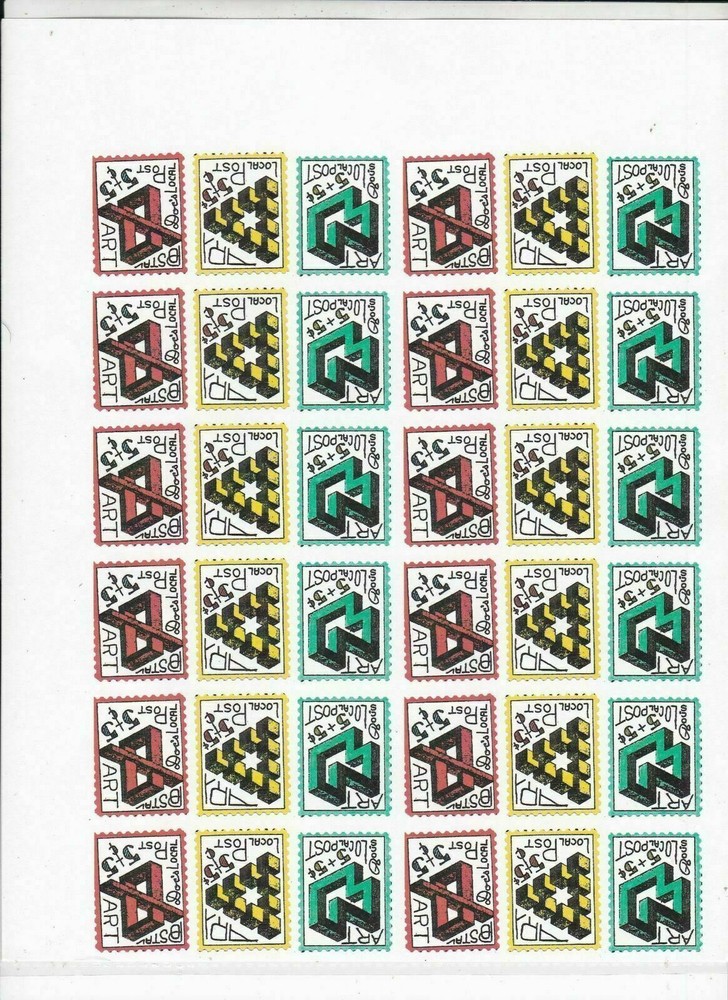 DOC's Nichol Local Post Cinderella Stamps Page Ref 33378