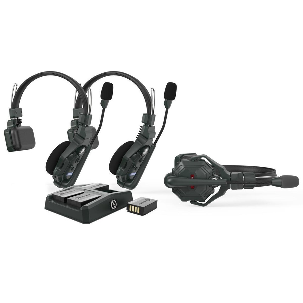 Hollyland Solidcom C1 Full-Duplex Wireless Intercom System with 3 Headsets