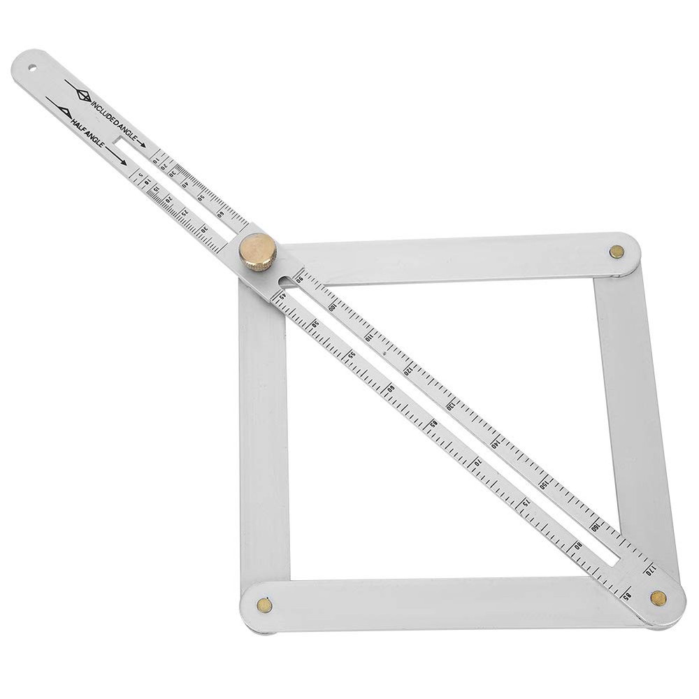 Corner Angle Finder, 4?Fold Multifunctional Angle Measuring Ruler, 0-170?