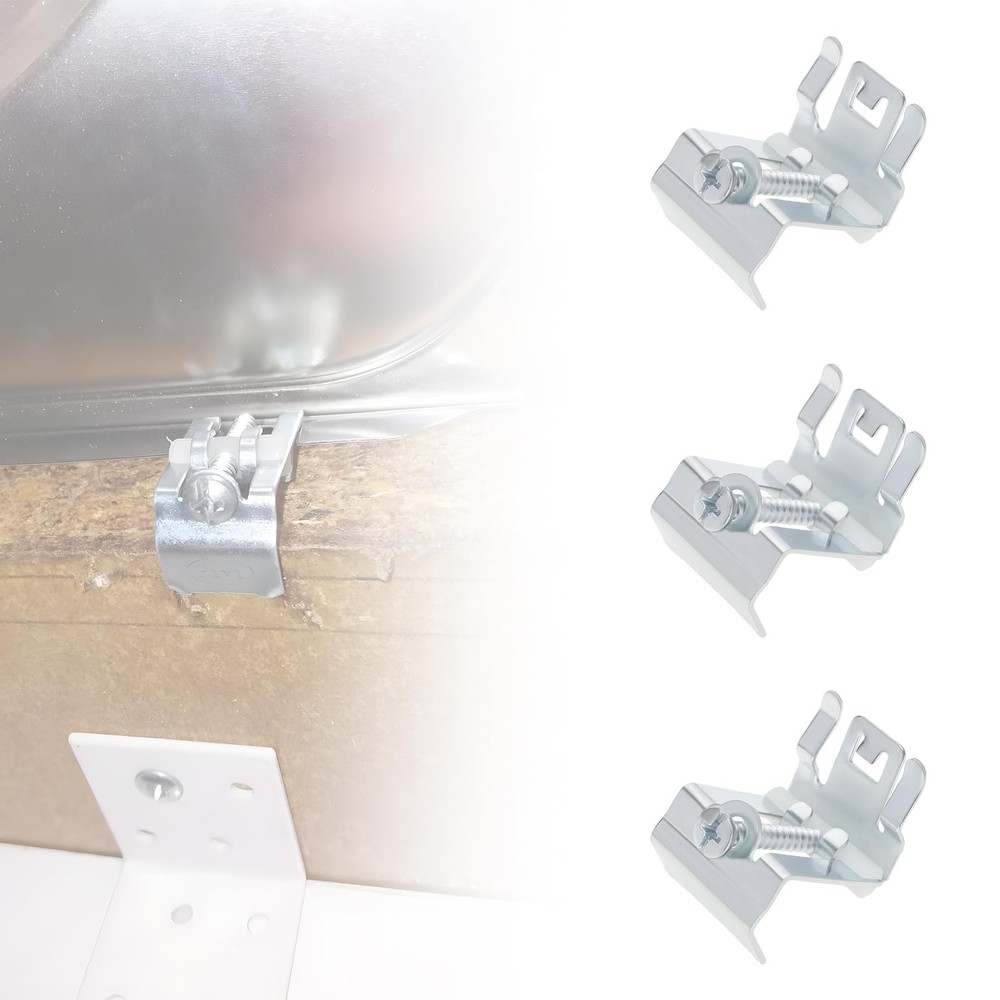10Pcs Kitchen Sink Clips Kitchen Sink Fixing Clips Brackets Sink Mounting Cli...