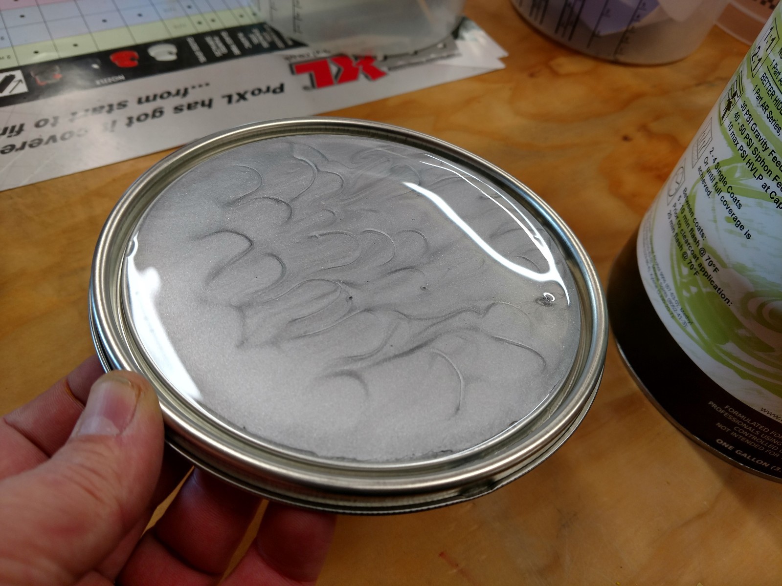 WA519F Galaxy Silver GM Basecoat paint 1 gallon