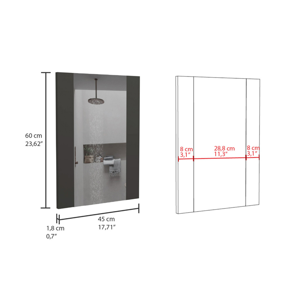 Mirror Madrid, Rectangular Shape, Looking Glass