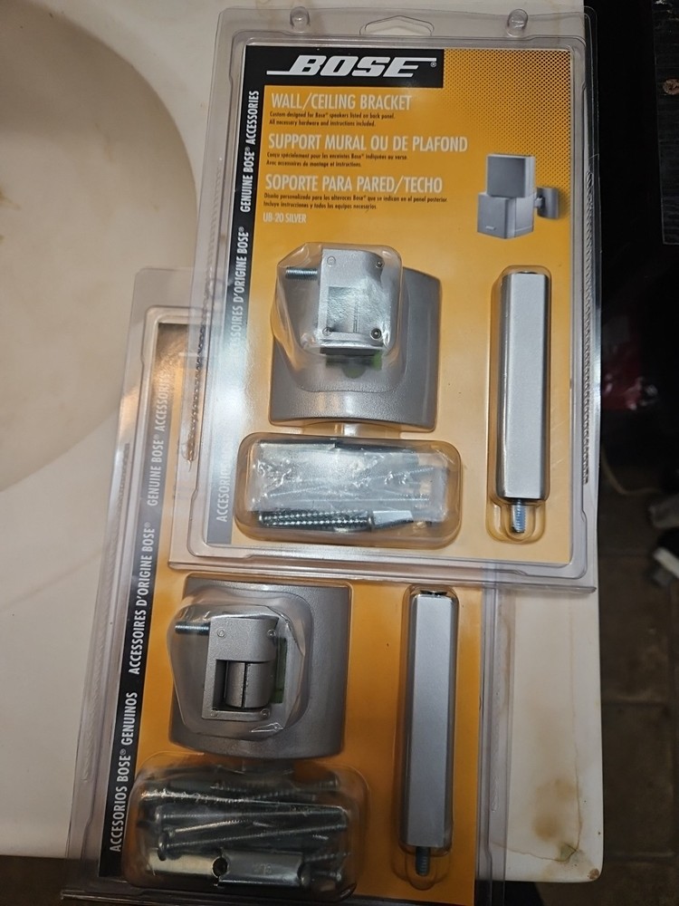 Bose UB-20 Silver Wall/Ceiling Bracket Speaker Mount Qty 2