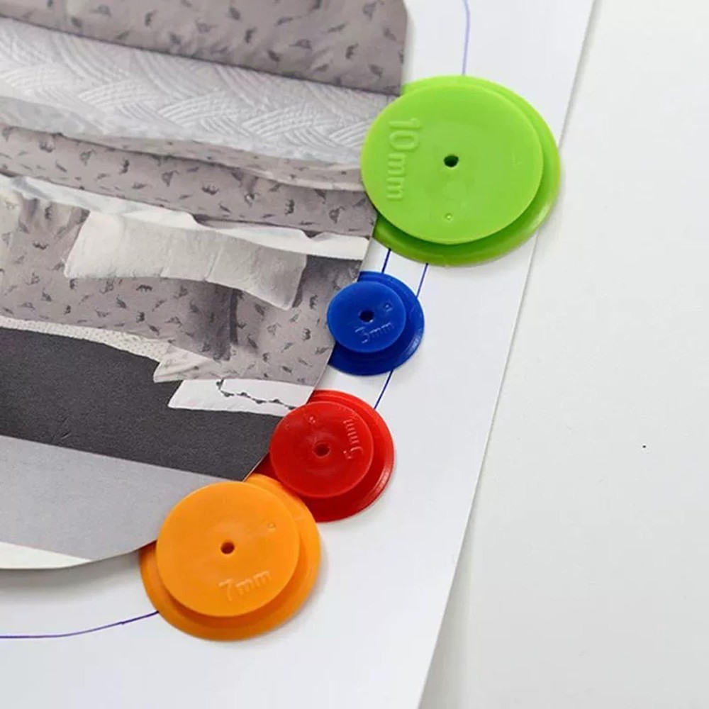 ArrErr 8 Pack Seam Marker Tool 4 Different Sizes Patchwork Tracing Wheel...