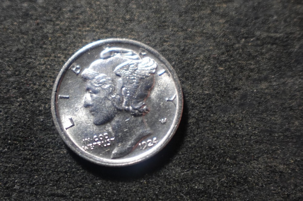 1924 BU FSB Virtual Mercury Dime Bold Reverse PSC