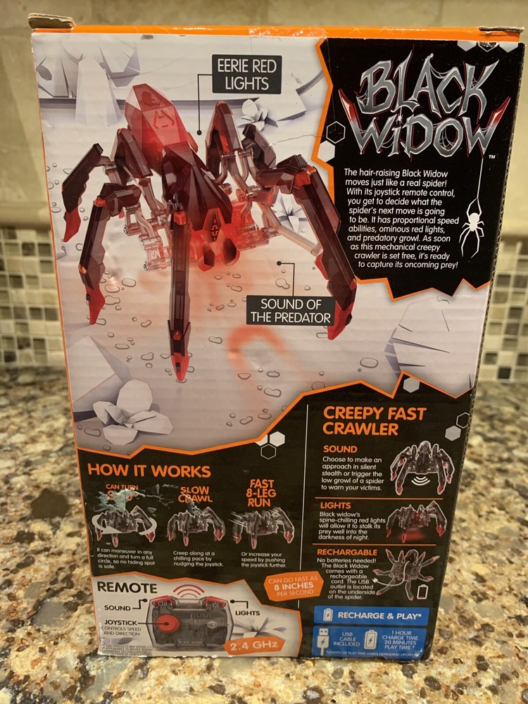 HEXBUG Black Widow, Robotic Toy Spider
