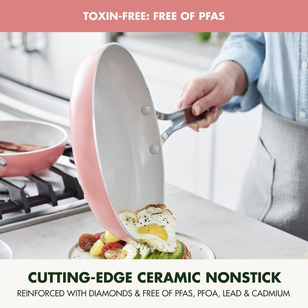 GreenPan Nova 10pc Ceramic Nonstick Aluminum Cookware Set