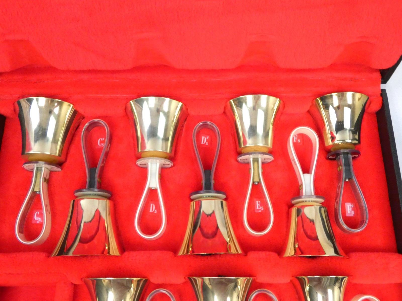 Malmark 3 Octave Handbell Set C4–C7 w Cases (Plus 10 Duplicate Bells)