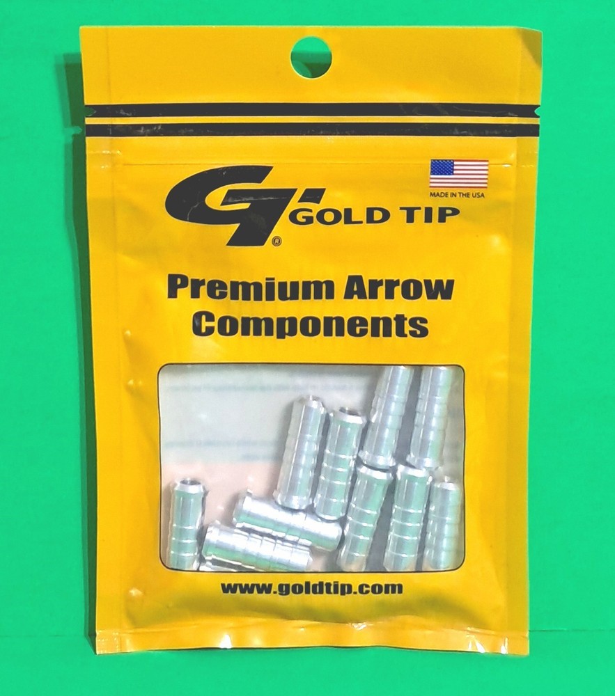 Gold Tip Premium Arrow Components X-Cutter Threaded Point Inserts New Dozen Pack