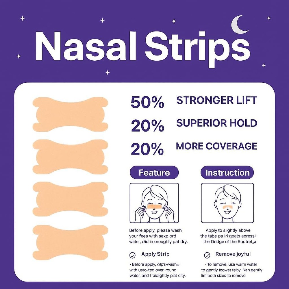 Extra Strength Nasal Strips 60Pc Clear Sensitive