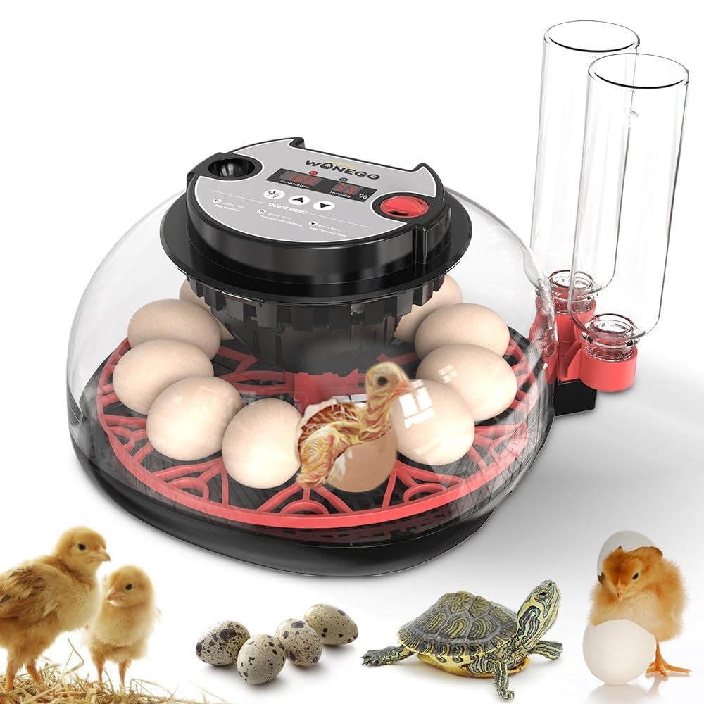 12 Automatic Egg Incubators for Hatching Eggs Whith Smart Temperature Control...