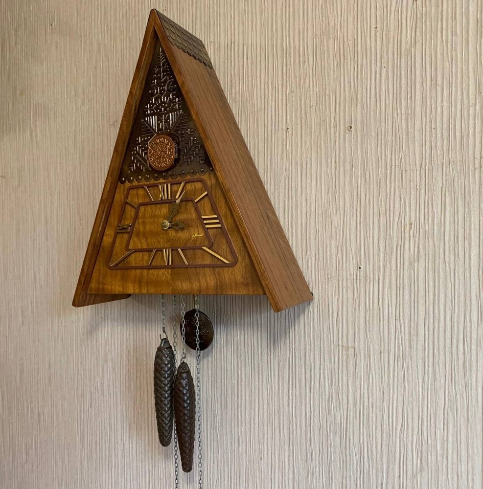 Soviet Vintage Cuckoo clock, USSR clock, Soviet working clock, Mechanical clock