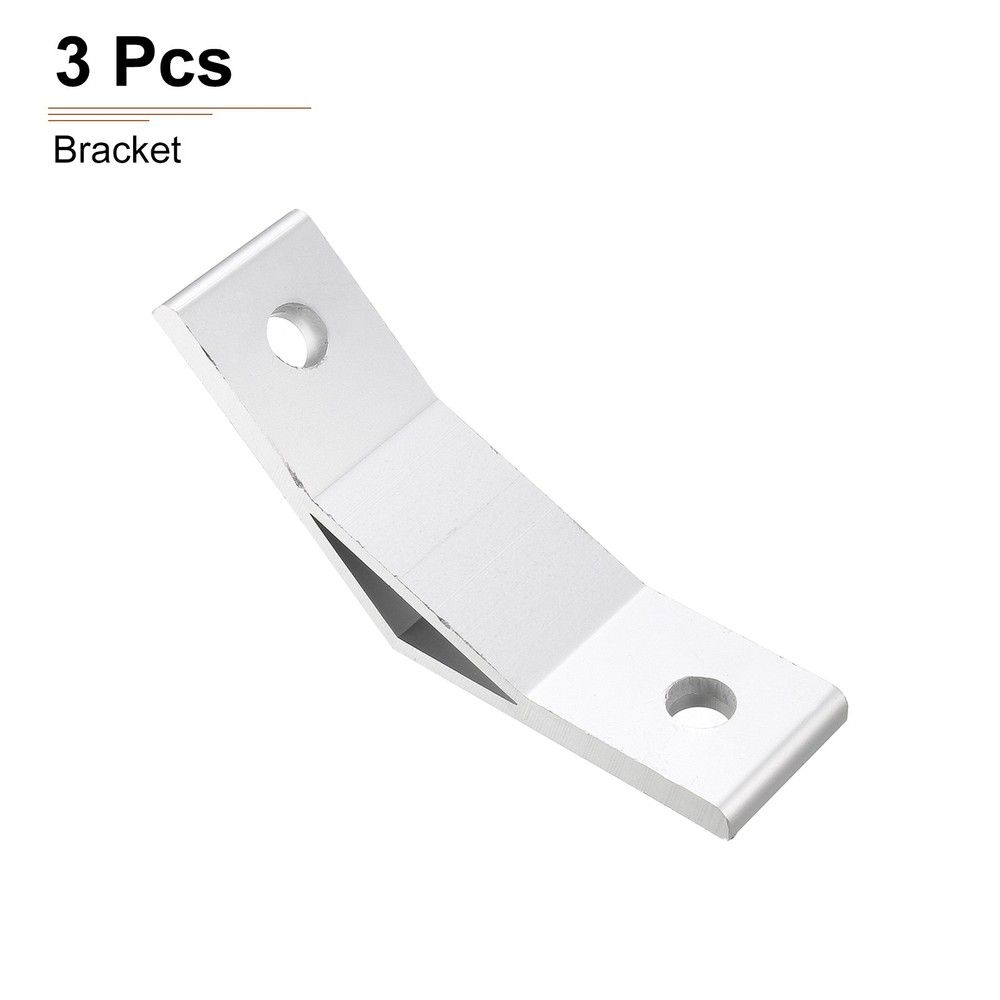 6Pack 50x50mm Mounting Fixing Shelf Bracket Angle Joining Support Brace Silver