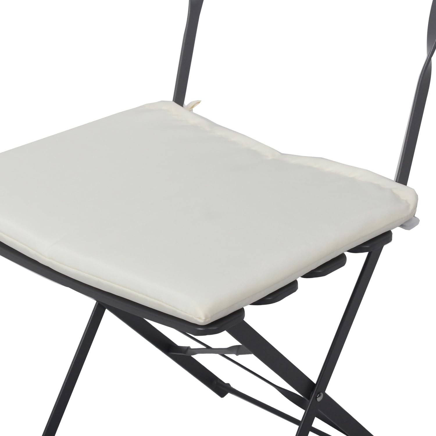 Folding Bistro Table and Chairs 3-Piece Set Outdoor Indoor Patio Furniture Gray