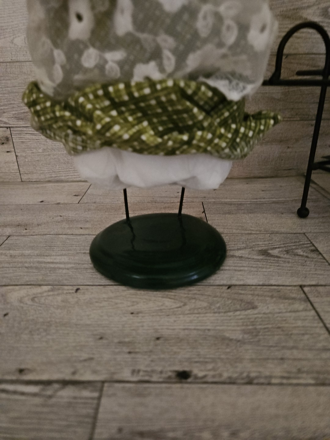 Byers Choice Caroler Signed Lady 15" Tall Daffodils Metal Cart Spring Easter