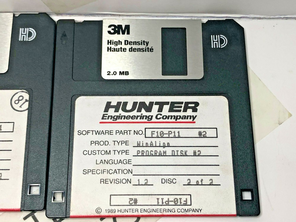Hunter F10-P11 WinAlign Alignment 2 Floppy Disk Software Revision 1.2 P431