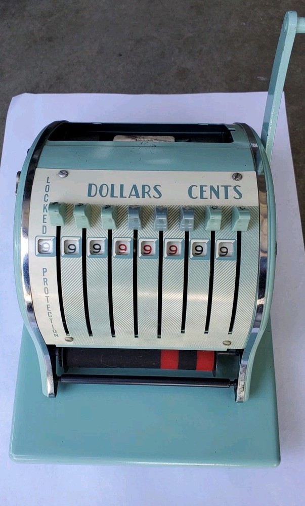 Vintage Paymaster  Check Writer