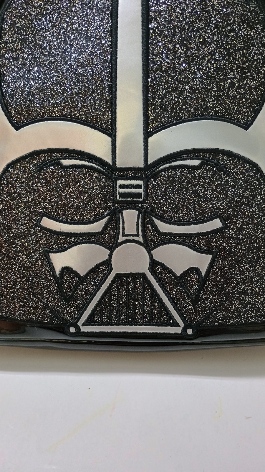 Disney Star Wars DARTH VADER HELMET Glittery Crossbody Bag / Tote / Purse