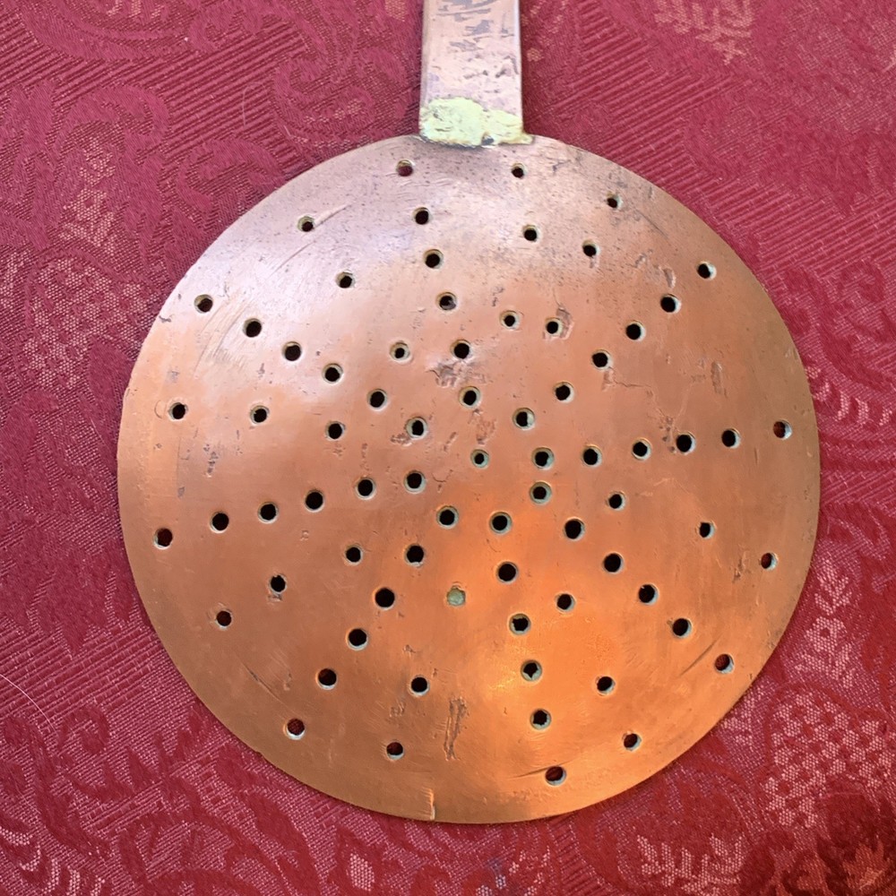 Antique large copper Ladle