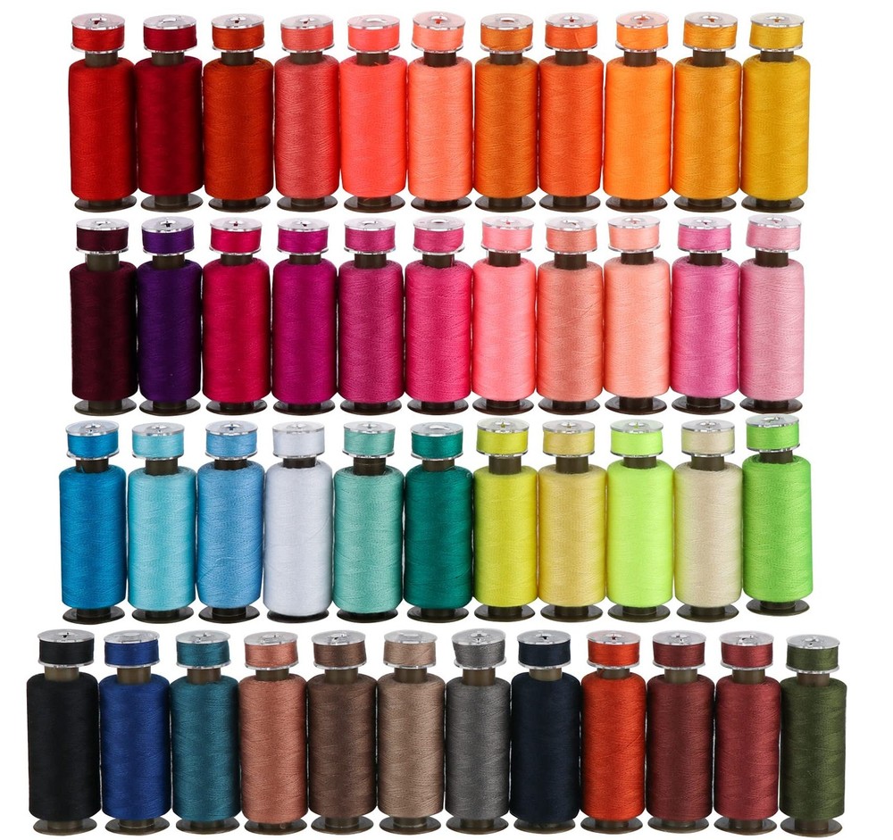 95Pcs Bobbins Sewing Thread Kits, 400 Yards Per Polyester Thread Spools with ...
