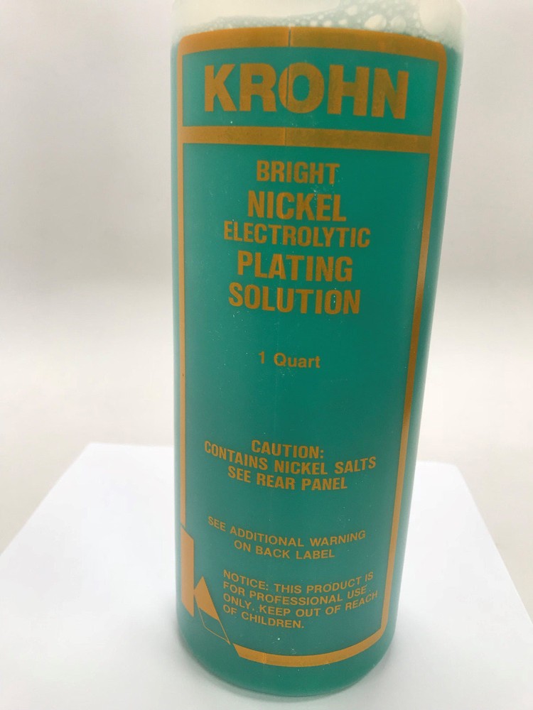 KROHN BRIGHT NICKEL PLATING SOLUTION ELECTROPLATING 1 QUART