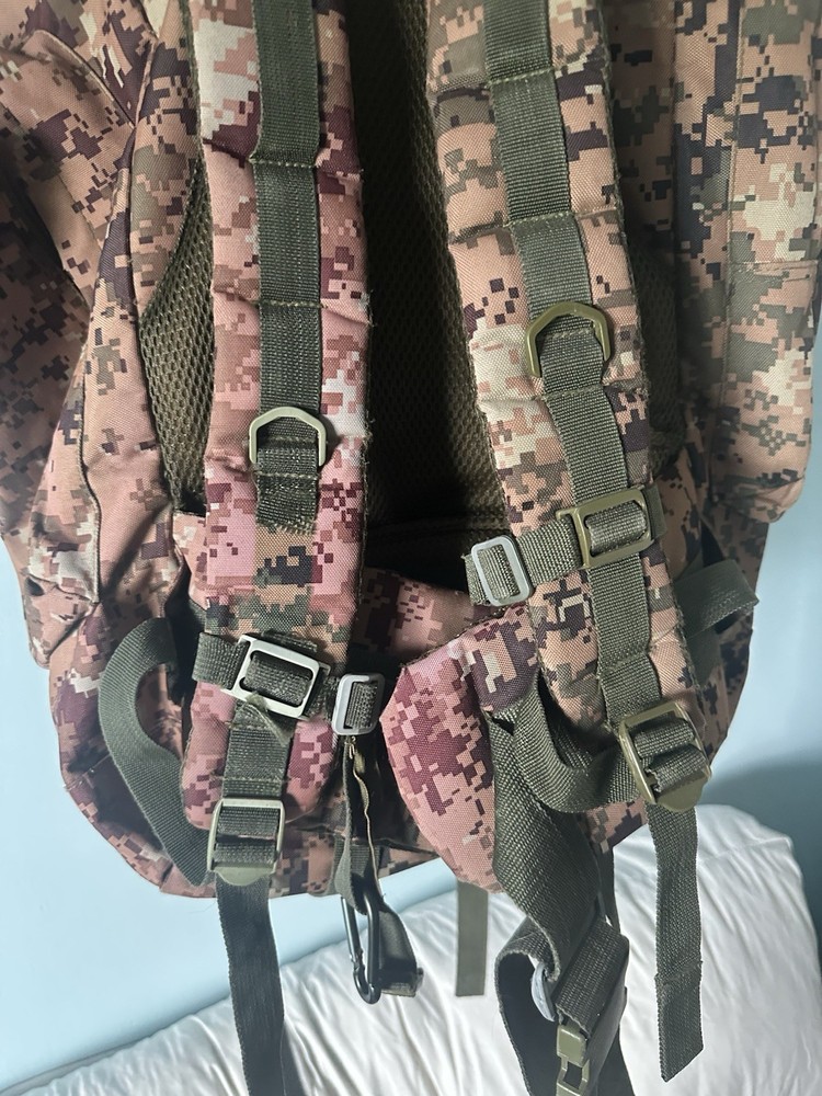 Mill Spec Plus Camo Backpack with Pockets On Both Sides