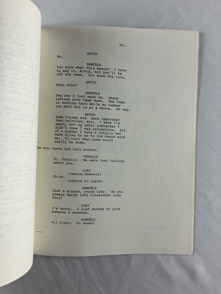 Original HEAD OF THE CLASS Pilot TV Script Revised Second Draft 1986