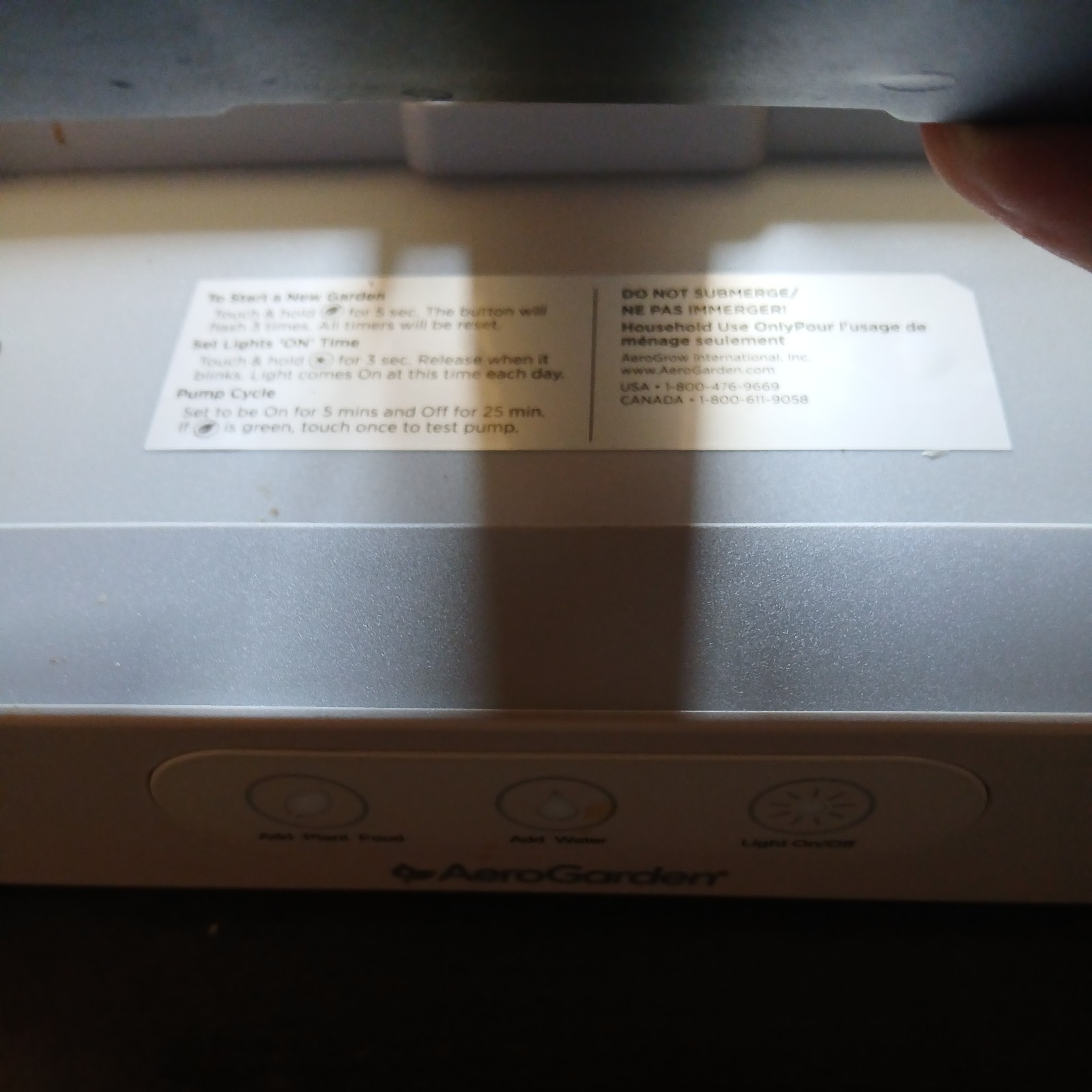 AeroGarden Harvest Home Garden System indoor Black -  100690-BLK Tested