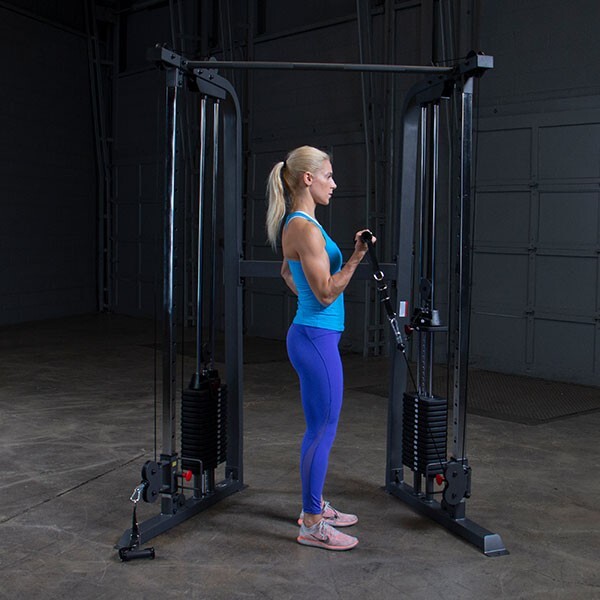 Body-Solid Powerline Functional Trainer Cable Machine, Dual 160lbs (PFT100)