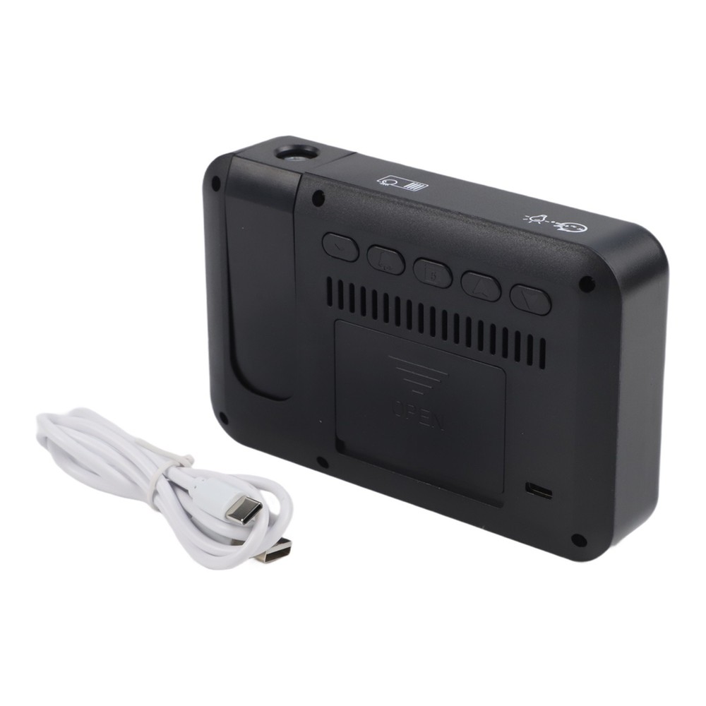 Multifunction Projection Clock with Easy Touch Control and 180 Degree Rotation