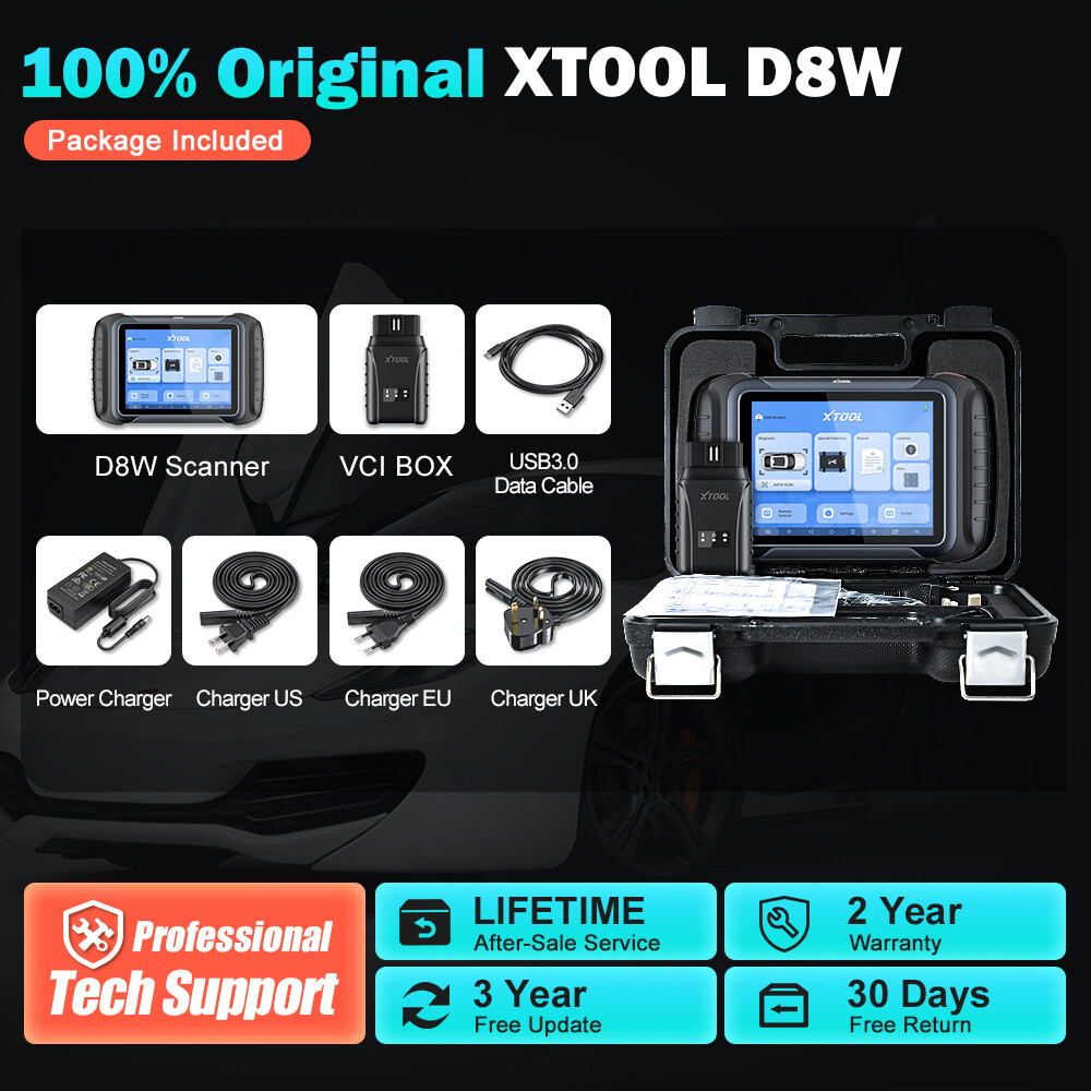 XTOOL USED D8W Wireless Auto Full System Diagnostic Scanner Topology Mapping