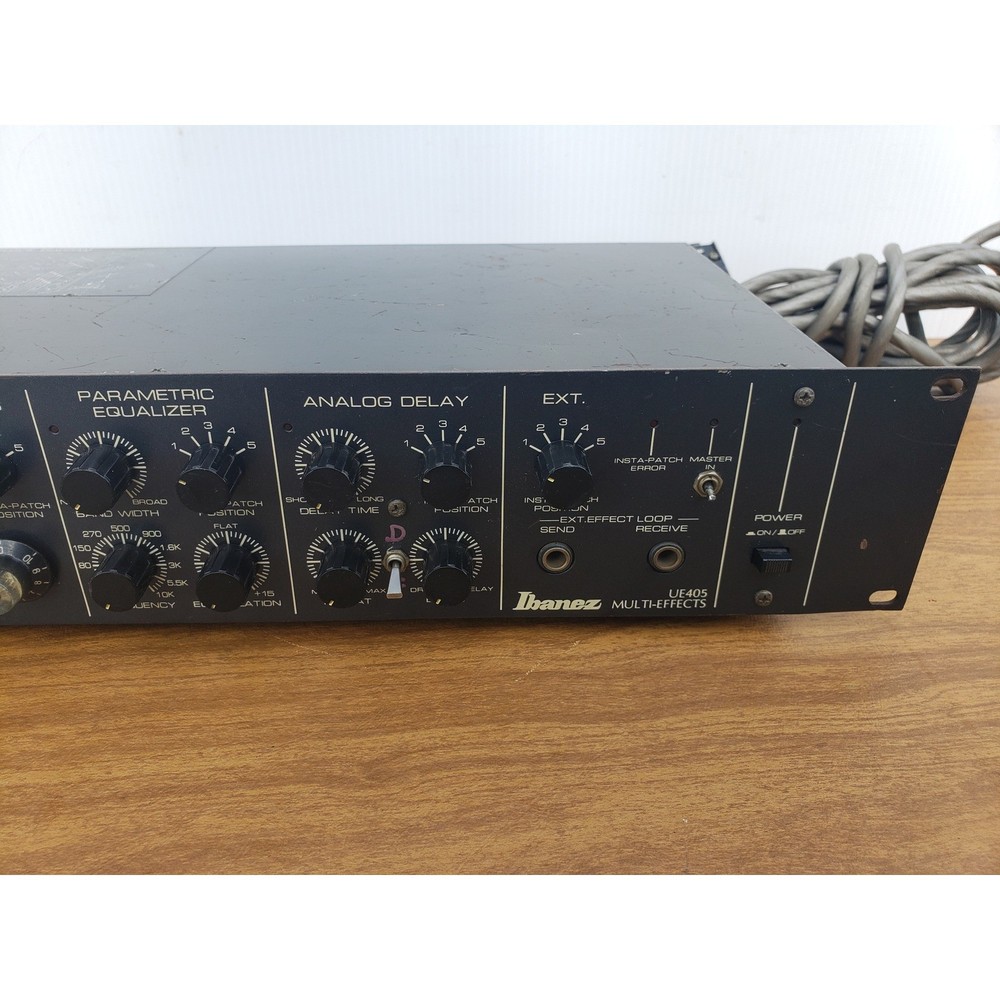Ibanez UE405 Multi Effects Guitar Rack Mount Compressor Chorus Delay plus Extras