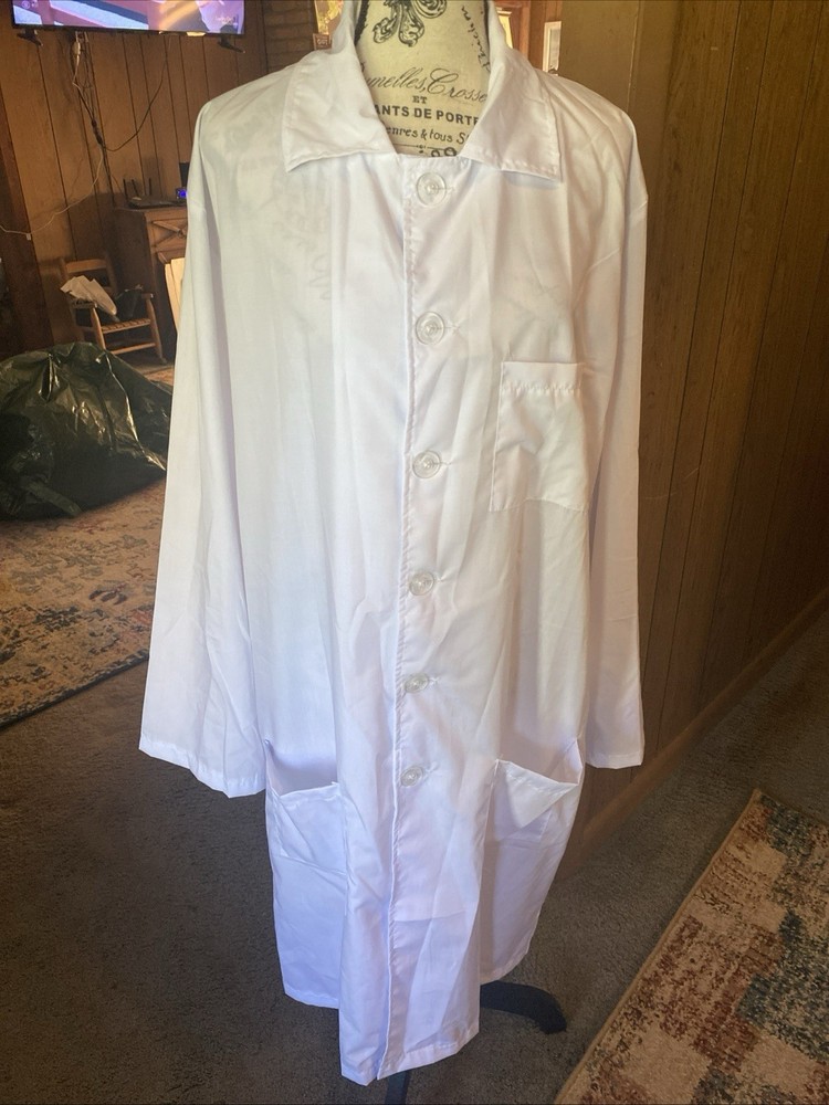 White Lab Toggle Button-Up Long Sleeve Jacket Large