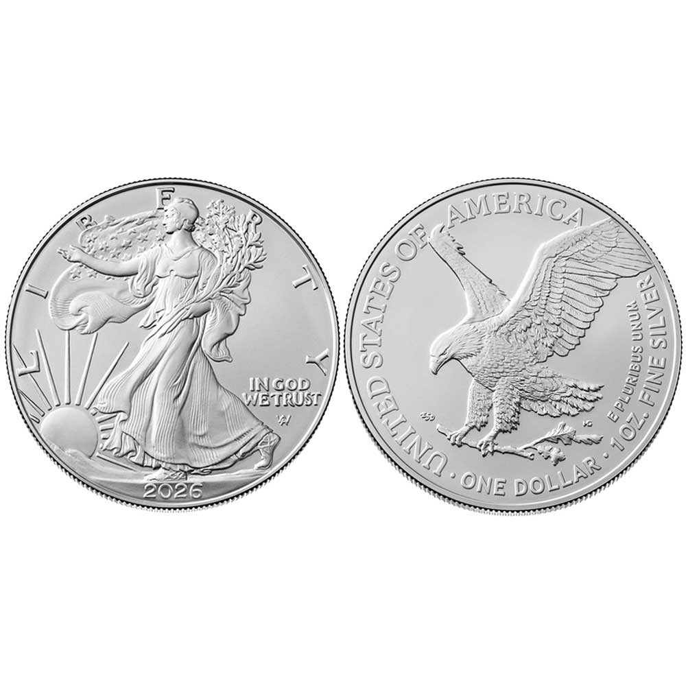 Presale - 2026 $1 American Silver Eagle 1 oz Brilliant Uncirculated