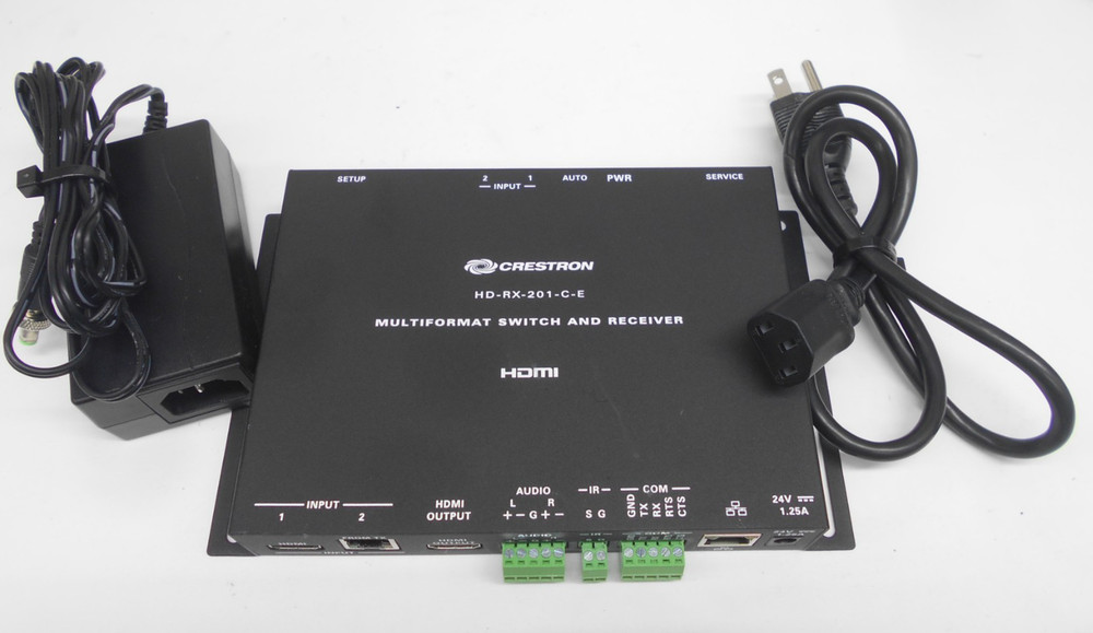 Crestron 6508330 HD-RX-201-C-E Multiformat Switch and Receiver