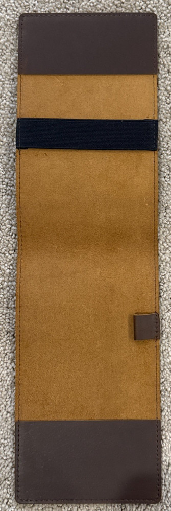 NEW LEATHER PASSPORT HOLDER - MEDIUM BROWN